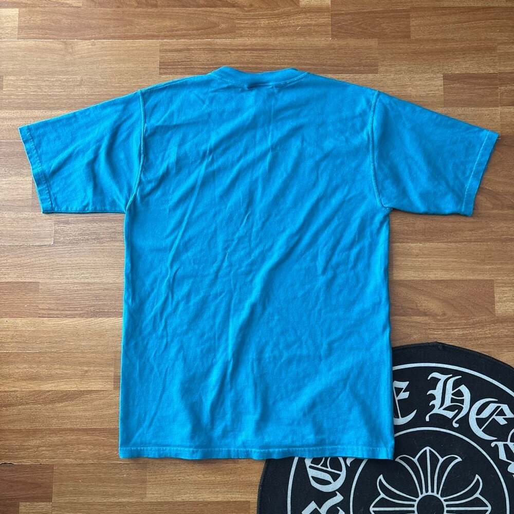 Vintage 1990s Three Horses Graphic Blue T-Shirt - Picture 5 of 5